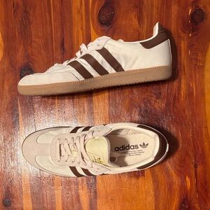 adidas Samba OG Cream and Brown Men's Sneakers